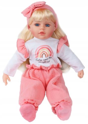 Lalka bobas jak żywa duża 56cm lalki interaktywna mówi śpiewa 2języki uczy na Arena.pl