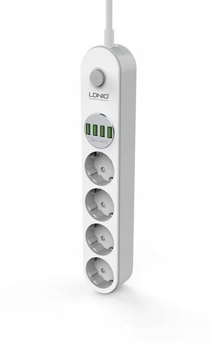 Listwa zasilająca 4 Gniazda + 4x USB Przedłużacz na Arena.pl