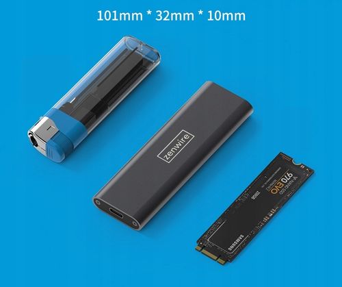 Adapter dysku Kieszeń na dysk SSD m.2 USB-C obudowa m2 SATA NGFF USB 3.0 na Arena.pl