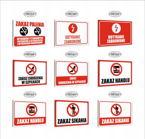tablica Tabliczka znak informacyjny dibond 40x30 ZAKAZ PARKOWANIA nadruk UV na Arena.pl