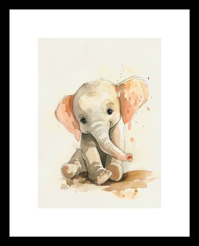 Plakat 13x18cm Siwy Słonik na Arena.pl