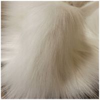 TKANINA SZTUCZNE FUTRO DŁUGI BIAŁY WŁOS DAKOTA futerko 0,1 mb