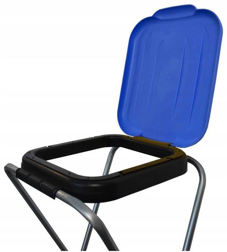 stojak do segregacji odpadów (1-stanowiskowy) niebieski na Arena.pl