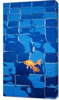 Obraz 50x90cm Złota Samotność W Rybiej Skórze