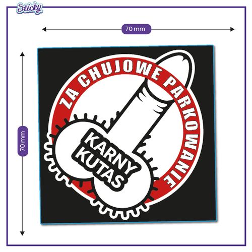 KARNE NAKLEJKI ZA ZŁE PARKOWANIE NIE WŁAŚCIWE trudne do zrywania na Arena.pl