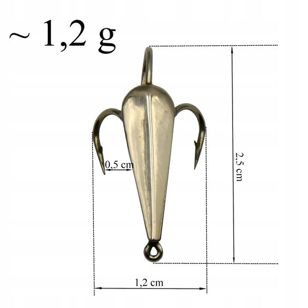 Błystka Podlodowa DIABEŁEK 2,5cm/1,2g Błysk Blaszk zdjęcie 2
