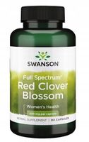 SWANSON KONICZYNA CZERWONA menopauza Red Clover Blossom 430mg 90 kapsułek