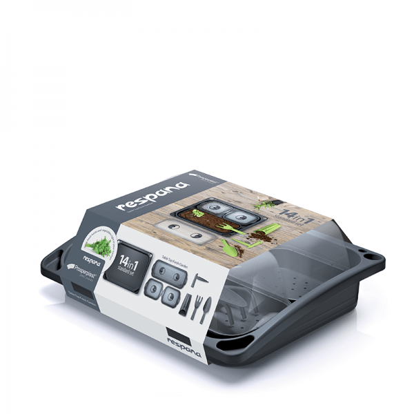 Zestaw mini szklarni - Respana Table Top Seed Starter Set - antracyt zdjęcie 3