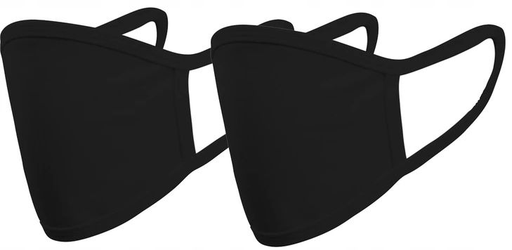 2Szt - Maska Na Twarz Maseczka - Bawełna + Elastan zdjęcie 1