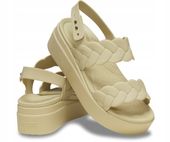Crocs Wygodne Damskie Buty Sandały Brooklyn Woven Upper Low Wedge 41-42