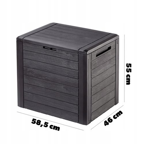 KADAX Skrzynia Ogrodowa Taras Balkonowa 140L Brąz na Arena.pl