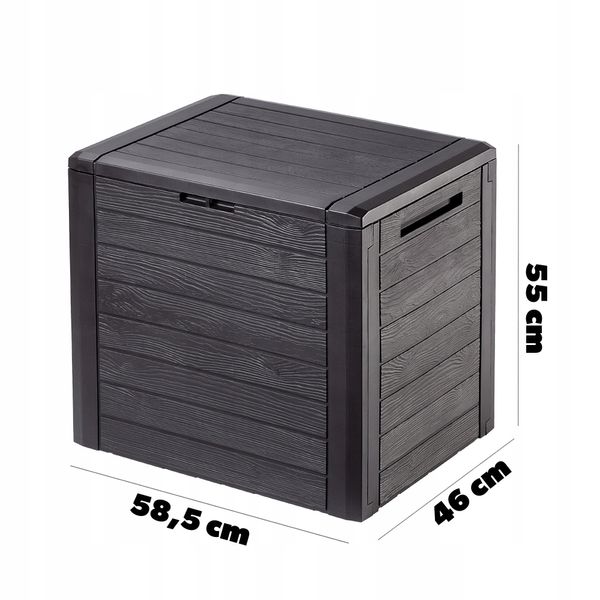 KADAX Skrzynia Ogrodowa Taras Balkonowa 140L Brąz zdjęcie 3