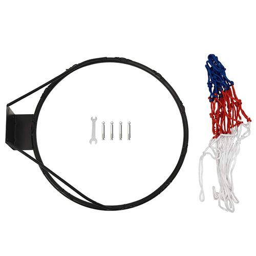 Obręcz do koszykówki, czarna, 45 cm, stalowa na Arena.pl