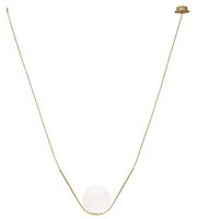 Nowoczesna lampa wisząca Soria do jadalni złota biała