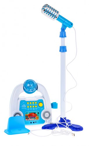 Wielofunkcyjny Zestaw Karaoke Dla Dzieci 5+ Mikrofon + Statyw + Wzmacniacz na Arena.pl