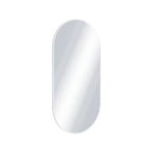 Revia lustro łazienkowe 100x50cm owalne, biały mat