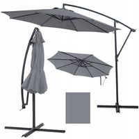 PARASOL OGRODOWY OBROTOWY duży z wysięgnikiem składany 3,5m 350cm