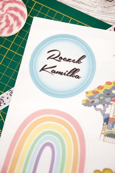 Wydruk Opłatek Tort Zestaw BLUEY 8 El + GRATIS Tabliczka Napisem BLUE zdjęcie 10