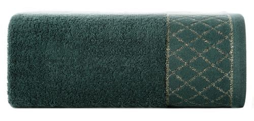 Ręcznik Layla (07), 50 x 90 cm, Ciemnozielony na Arena.pl
