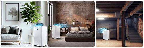 Klimatyzator przenośny z funkcją grzania 4kW OSUSZACZ 34l/24h WiFi BD-581 na Arena.pl