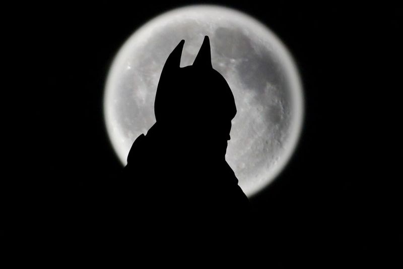 Batman Moon - plakat 70x50 cm zdjęcie 1