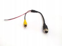 Redukcja gniazdo 4-PIN (od strony kamery) / RCA CHINCH (od strony monitora)