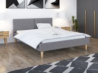 ŁÓŻKO TAPICEROWANE ZE STELAŻEM SCANDI 120/140/160/180