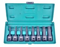 JONNESWAY KLUCZE TRZPIENIOWE TORX UDAROWE 8 elem. Z NASADKĄ 1/2" S06A408S