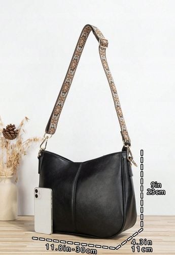 TOREBKA DAMSKA TORBA NA RAMIĘ SKÓRZANA MIEJSKA POJEMNA CZARNA LISTONOSZKA na Arena.pl