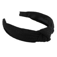 Opaska do włosów z supłem jednolita