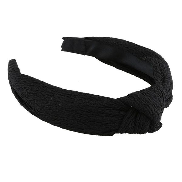 Opaska do włosów z supłem jednolita zdjęcie 1