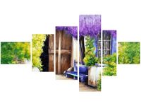 100CM 180CM OBRAZ 6 ELEM WIEJSKI ZAKĄTEK ŚCIENNY