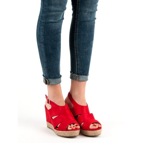 Czerwone Sandały Espadryle r.41 na Arena.pl