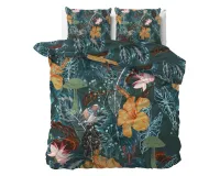 200x220 CALANTHE zielony satyna baw. kpl pościeli