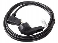 2 x Lanberg 3m kabel zasilający przewód zasilania VDE KĄTOWY Schuko IEC320