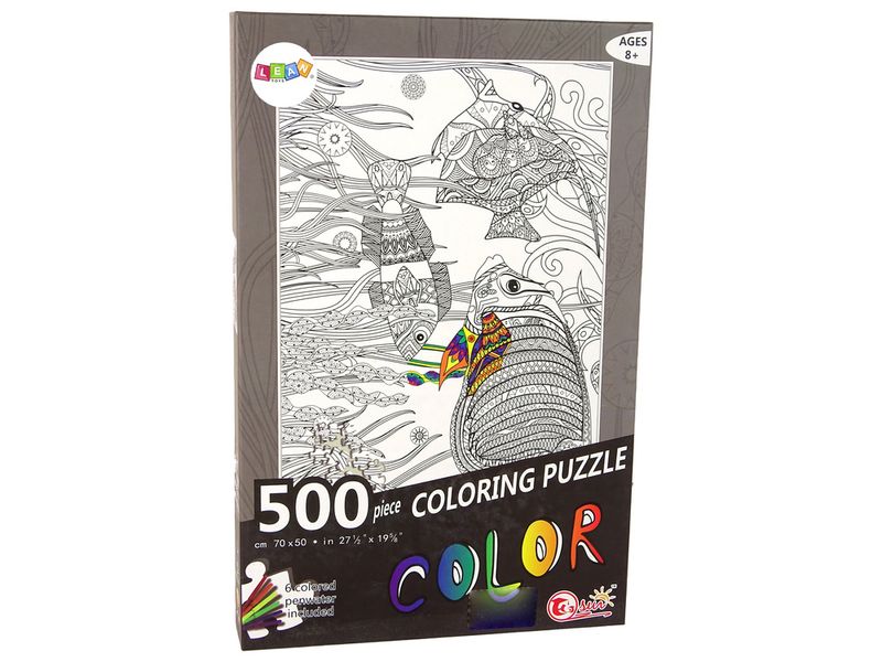 Puzzle Do Kolorowania 500 Elementów Ryby Ocean zdjęcie 2