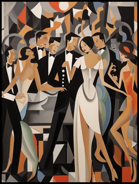 Plakat 75x100cm Bal w Art Deco zdjęcie 2