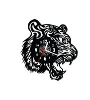 Zegar ścienny z płyty winylowej Tygrys 54.5