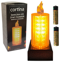 WKŁAD LED Z EFEKTEM PŁOMIENIA DO ZNICZY ZNICZA ELEKTRYCZNY ŚWIECA ŚWIECZKA