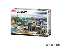 KLOCKI SLUBAN WWII Obrona mostu Wojsko bitwa 769 el. kompatyb. z LEGO