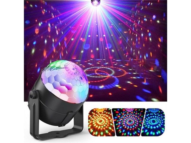 Kula DISCO LED PROJEKTOR z pilotem RGB zdjęcie 2