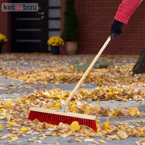 MIOTŁA SZCZOTKA 500 MM ULICÓWKA PCV ZAMIATACZ ZMIOTKA Z DREWNIANYM na Arena.pl