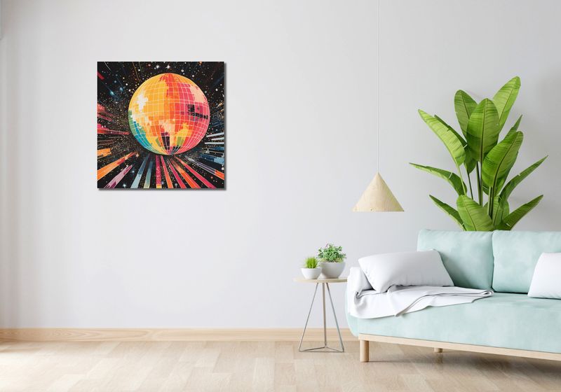 Obraz 70x70cm Disco Gra! zdjęcie 2