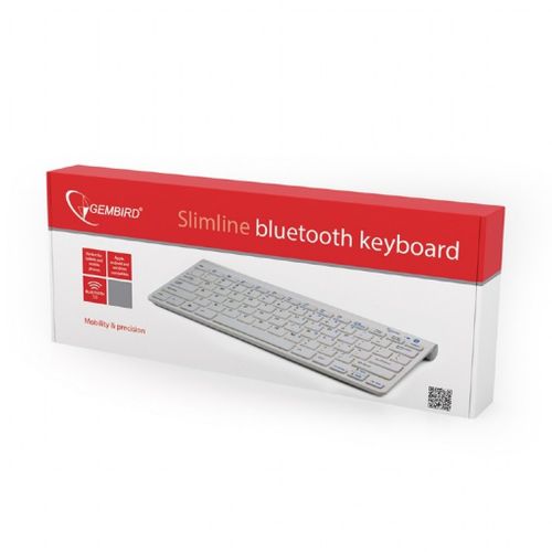 Klawiatura Slim bluetooth Gembird biała na Arena.pl