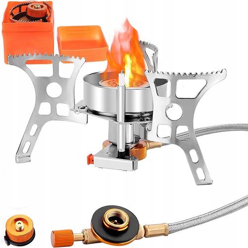 DOSKONAŁA MINI KUCHENKA TURYSTYCZNA GAZOWA NA KARTUSZE Z ADAPTEREM 3500W na Arena.pl