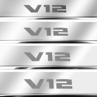 Listwa progowa BMW 7 SERIES G12 V12 Stal nierdzewna 304 połysk 4szt