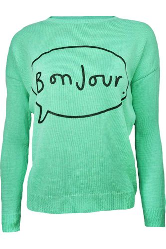 Zielony Sweter Bonjour - S/M na Arena.pl