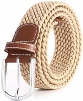 Pleciony Pasek Elastyczny Parciany Do Spodni Mocny