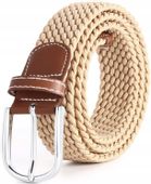 Pleciony Pasek Elastyczny Parciany Do Spodni Mocny