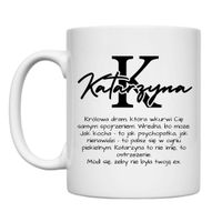 KUBEK Z IMIENIEM "KATARZYNA" Wzór - Klasyczny 330 ml